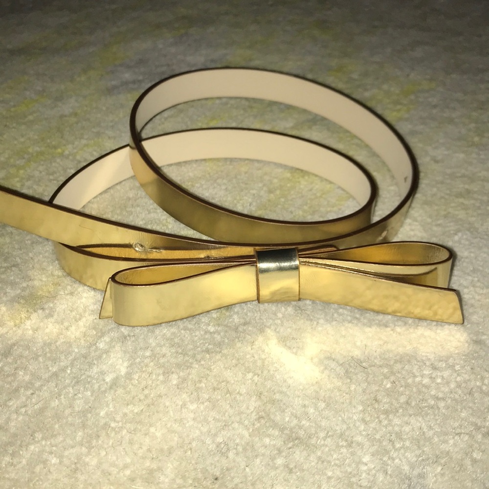 Kate spade skinny bow belt